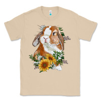 Mushroom Bunny With Sunflowers Classic Tee - RanaPortraitStore