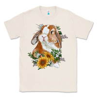 Natural Bunny With Sunflowers Classic Tee - RanaPortraitStore