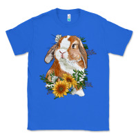 True Royal Bunny With Sunflowers Classic Tee - RanaPortraitStore