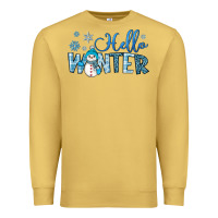 Antique Gold hello winter Premium Sweatshirt - JahusDesignShop