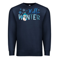 Navy hello winter Premium Sweatshirt - JahusDesignShop