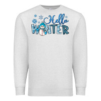 Oatmeal Heather hello winter Premium Sweatshirt - JahusDesignShop
