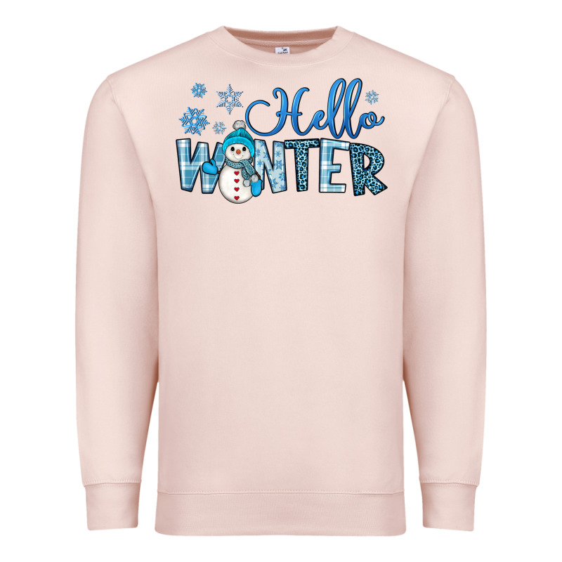Hello Winter Premium Sweatshirt by JahusDesignShop | Teevron