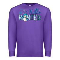 Purple hello winter Premium Sweatshirt - JahusDesignShop