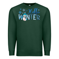 Sports Green hello winter Premium Sweatshirt - JahusDesignShop