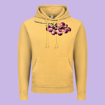 Red Grape Vintage Hoodie Designed By Adodesignshop
