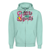 Seafoam little miss 2nd grade Zipper Hoodie - Zillion Design Studio