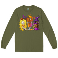 Army Green Halloween hocus pocus coffee cups Long Sleeve Tee - RanaPortraitStore