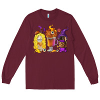 Burgundy Halloween hocus pocus coffee cups Long Sleeve Tee - RanaPortraitStore