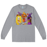 Heather Grey Halloween hocus pocus coffee cups Long Sleeve Tee - RanaPortraitStore