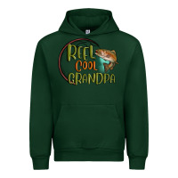 Forest Green reel cool  grandpa Urban Hoodie - MaliasSmallBusiness