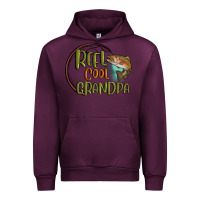 Mauve Wine reel cool  grandpa Urban Hoodie - MaliasSmallBusiness