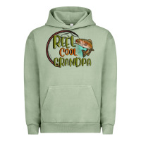 Pigment Oil Green reel cool  grandpa Urban Hoodie - MaliasSmallBusiness