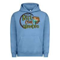 Pigment Pebble Blue reel cool  grandpa Urban Hoodie - MaliasSmallBusiness