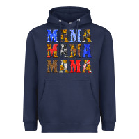 Navy mama american flag 4th of july Heavyweight Hoodie - HRA Design Shop