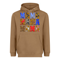 Toasted Coconut mama american flag 4th of july Heavyweight Hoodie - HRA Design Shop