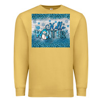 Antique Gold hello winter Premium Sweatshirt - JahusDesignShop