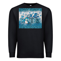 Black hello winter Premium Sweatshirt - JahusDesignShop