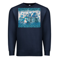 Navy hello winter Premium Sweatshirt - JahusDesignShop