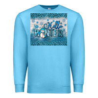 Ocean Blue hello winter Premium Sweatshirt - JahusDesignShop