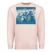 Pale Pink hello winter Premium Sweatshirt - JahusDesignShop