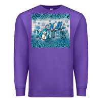Purple hello winter Premium Sweatshirt - JahusDesignShop