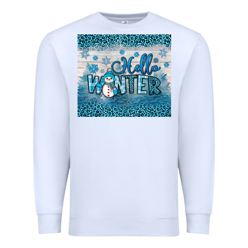 Hello Winter Premium Sweatshirt by JahusDesignShop | Teevron