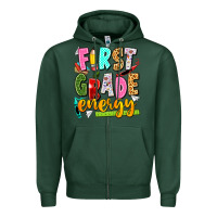 Sports Green first grade energy Zipper Hoodie - texasbilliewilder