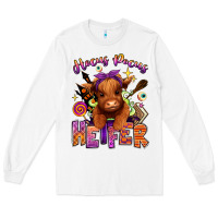 White Hocus pocus Heifer Long Sleeve Tee - RanaPortraitStore