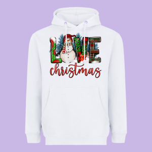 Love Christmas Heavyweight Hoodie Designed By Fadigitalartstudio