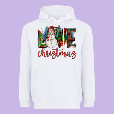 Love Christmas Heavyweight Hoodie Designed By Fadigitalartstudio