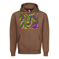 Chestnut mardi gras tumbler Zipper Hoodie - RanaPortraitStore