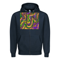 Navy mardi gras tumbler Zipper Hoodie - RanaPortraitStore