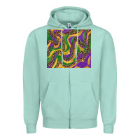 Seafoam mardi gras tumbler Zipper Hoodie - RanaPortraitStore