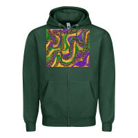 Sports Green mardi gras tumbler Zipper Hoodie - RanaPortraitStore