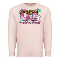 Pale Pink ot occupational therapist Premium Sweatshirt - AdoDesignShop