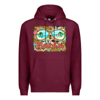 Burgundy beach'in sunglasses Premium Hoodie - Jasminsmagicworld