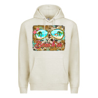 Oatmeal Heather beach'in sunglasses Premium Hoodie - Jasminsmagicworld