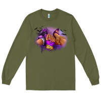 Army Green Halloween sneaker and heel afro woman Long Sleeve Tee - RanaPortraitStore
