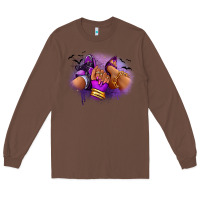 Chestnut Halloween sneaker and heel afro woman Long Sleeve Tee - RanaPortraitStore