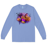 Colony Blue Halloween sneaker and heel afro woman Long Sleeve Tee - RanaPortraitStore