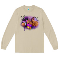 Mushroom Halloween sneaker and heel afro woman Long Sleeve Tee - RanaPortraitStore