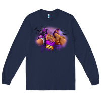 Navy Halloween sneaker and heel afro woman Long Sleeve Tee - RanaPortraitStore