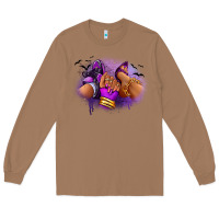 Toasted Coconut Halloween sneaker and heel afro woman Long Sleeve Tee - RanaPortraitStore