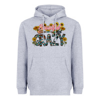 Heather Grey beautiful crazy Heavyweight Hoodie - CowhideDigitalArt