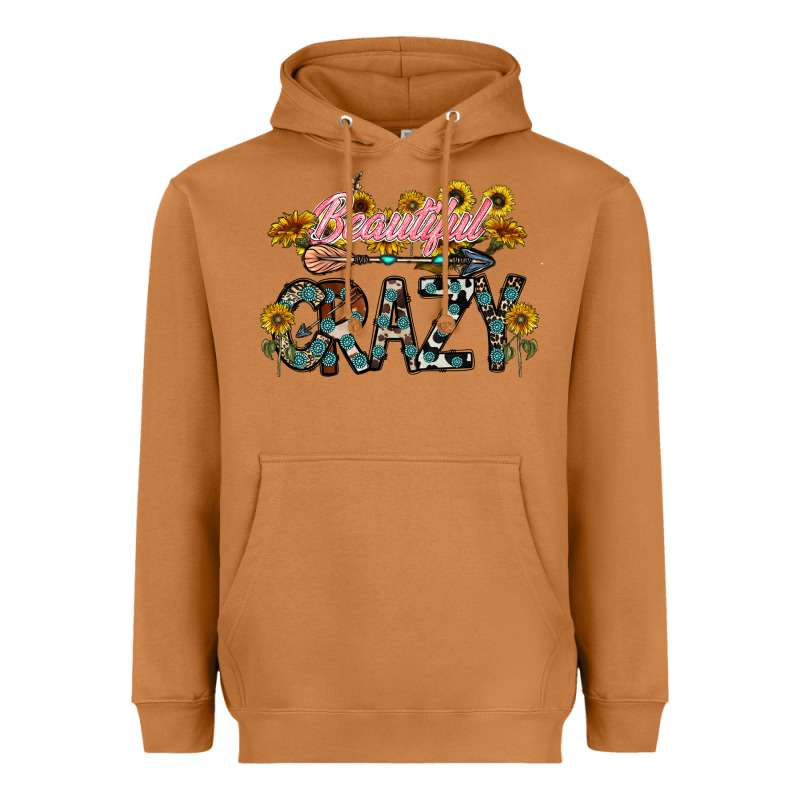 Beautiful Crazy Heavyweight Hoodie by CowhideDigitalArt | Teevron