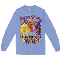 Colony Blue Hocus pocus i need coffee to focus Long Sleeve Tee - RanaPortraitStore