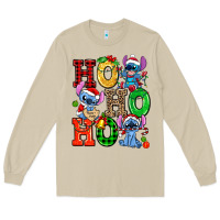 Mushroom ho ho ho stitch Long Sleeve Tee - AdoDesignShop