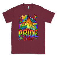 Burgundy pride tribe lgbtq Classic Tee - texasbilliewilder