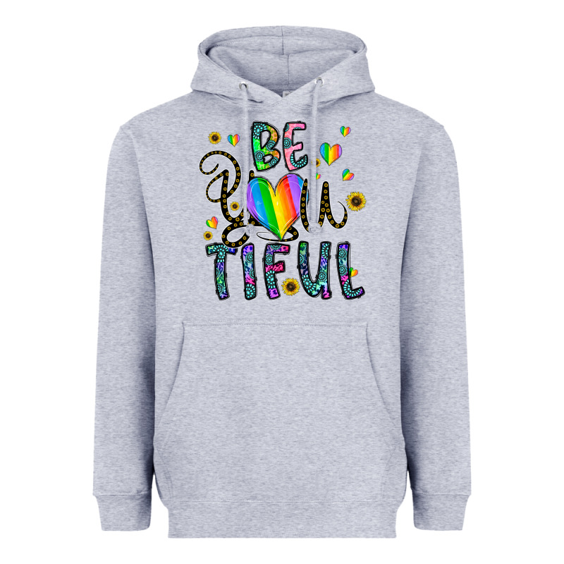 Be You Tiful Heavyweight Hoodie by CowhideDigitalArt | Teevron
